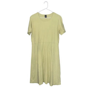 Land's End‎ Yellow Fit and Flare Dress Size Large